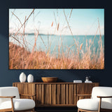 36108696-SEG-FC-51X34_Oversize_Oversize-Coastal Grass Wall Art – Serene Ocean View Canvas Print, Beach Nature Photography Decor for Living Room, Bedroom, Office or Modern