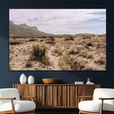 20681831-SEG-FC-51X34_Oversize_Oversize-Desert Landscape Wall Art – Southwestern Mountain Canvas Print, Rustic Western Nature Photography Decor for Living Room, Office,