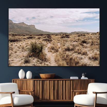 20681831-SEG-FC-51X34_Oversize_Oversize-Desert Landscape Wall Art – Southwestern Mountain Canvas Print, Rustic Western Nature Photography Decor for Living Room, Office,