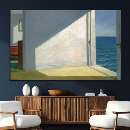 34188481-SEG-FC-51X34_Oversize_Oversize-Coastal Sunlight Wall Art – Minimalist Ocean View Canvas Print, Serene Beach House Inspired Decor for Bedroom, Living Room,