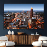 25096967-SEG-FC-51X34_Oversize_Oversize-Atlanta Skyline Wall Art – Vibrant Cityscape Canvas Print, Modern Night Lights Urban Decor for Office, Living Room, or Apartment