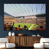 81960112-SEG-FC-51X34_Oversize_Oversize-Futuristic Football Stadium Wall Art – Modern Dome Arena Canvas Print, Chicago Bears Concept Design Sports Decor for Man Cave or