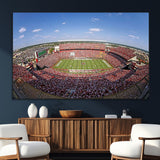 29492070-MGV-CV-36X24-William Brice Stadium Canvas Wall Art – Football Game, Stadium Crowd, Fans, Energy, Team Spirit, Daytime Outdoor Event Print for
