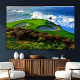34181847-SEG-FC-51X34_Oversize_Oversize-Coastal Golf Course Wall Art – Panoramic Ocean Fairway Canvas Print, Scenic Sports Photography Decor for Office, Man Cave, Living