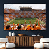 76011417-SEG-FC-51X34_Oversize_Oversize-Tennessee Volunteers Wall Art – Neyland Stadium Checkerboard Crowd Canvas Print, Vols Football Game Day Fan Perspective Sports