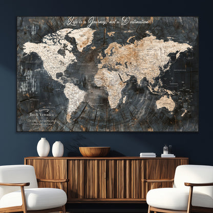 55548943-SEG-FC-51X34_Oversize_Oversize-Personalized World Map Wall Art – Rustic Wood Texture Adventure Travel Map with Custom Couple Names, Vintage Dark Wall Decor for