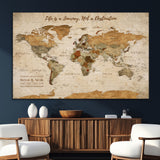 75179116-SEG-FC-51X34_Oversize_Oversize-Personalized World Map Wall Art – Rustic Vintage Travel Map with Custom Names, Inspirational Adventure Décor for Couples, Families