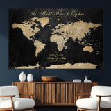 98947257-SEG-FC-51X34_Oversize_Oversize-Personalized World Map Wall Art – Vintage Black Adventure Travel Map with Custom Names, Elegant Push Pin Canvas for Couples Home