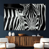 43631-SEG-FC-51X34_Oversize_Oversize-Black and White Zebra Wall Art – Modern Animal Print Canvas Artwork for Living Room, Bedroom, or Office Decor