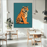 45688-MGV-CV-24X36-Tiger Wall Art – Bold Jungle Cat Canvas Print, Modern Wildlife Animal Decor for Living Room, Bedroom, Office or Nature Inspired