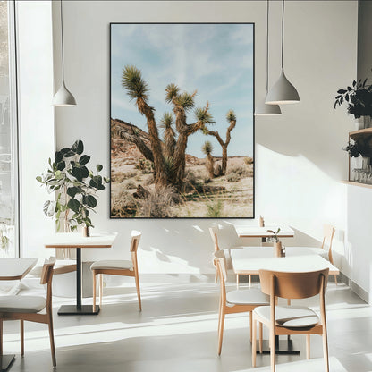 95224550-MGV-CV-24X36-Joshua Tree Desert Canvas Print – Southwestern Boho Landscape Wall Art, Rustic Nature Scene for Living Room, Entryway & Earthy