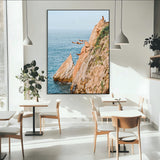 13614237-MGV-CV-24X36-Cliff Diving Wall Art – Panoramic Ocean Jump Canvas Print, Extreme Sports Adventure Decor for Living Room, Office, Bedroom, Man