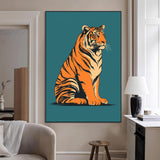 45688-SEG-FC-51X34_Oversize_Oversize-Tiger Wall Art – Bold Jungle Cat Canvas Print, Modern Wildlife Animal Decor for Living Room, Bedroom, Office or Nature Inspired