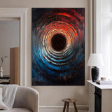 41597467-MGV-CV-24X36-Wood Vortex Wall Art Canvas Print, Framed Abstract Swirl Art Picture Print, Wood Tree Texture Perfect Modern Decor Artwork