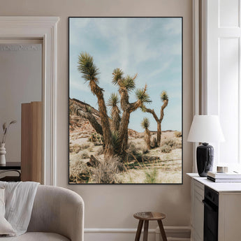 95224550-MGV-CV-24X36-Joshua Tree Wall Art – Desert Landscape Canvas Print with Southwestern Scenery, Rustic Western Photography, Boho Nature Decor for