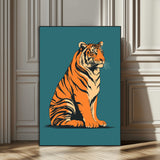 45688-MGV-CV-24X36-Tiger Wall Art – Bold Jungle Cat Canvas Print, Modern Wildlife Animal Decor for Living Room, Bedroom, Office or Nature Inspired