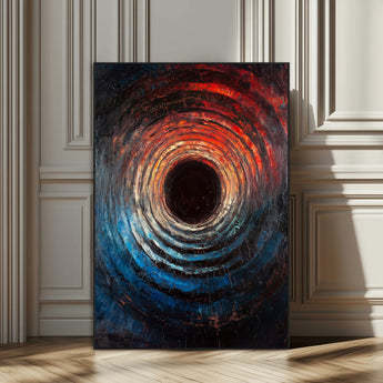 41597467-SEG-FC-51X34_Oversize_Oversize-Wood Vortex Wall Art Canvas Print, Framed Abstract Swirl Art Picture Print, Wood Tree Texture Perfect Modern Decor Artwork