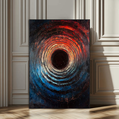 41597467-SEG-FC-51X34_Oversize_Oversize-Wood Vortex Wall Art Canvas Print, Framed Abstract Swirl Art Picture Print, Wood Tree Texture Perfect Modern Decor Artwork
