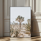24058625-MGV-CV-24X36-Joshua Tree Wall Art Canvas Print, Framed Earthy Desert Art Picture Print, Neutral Desert Perfect Southwestern Minimalist Decor