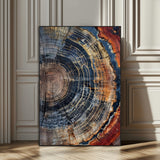 92693966-SEG-FC-51X34_Oversize_Oversize-Timber Cut Close-Up Wall Art Canvas Print, Framed Rustic Wood Canvas Art Picture Print, Natural Texture Decor Perfect Modern Lodge