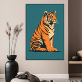 45688-MGV-CV-24X36-Tiger Wall Art – Bold Jungle Cat Canvas Print, Modern Wildlife Animal Decor for Living Room, Bedroom, Office or Nature Inspired