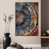 92693966-SEG-FC-51X34_Oversize_Oversize-Timber Cut Close-Up Wall Art Canvas Print, Framed Rustic Wood Canvas Art Picture Print, Natural Texture Decor Perfect Modern Lodge