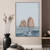 30730262-MGV-CV-24X36-Coastal Wall Art – Ocean Rock Formation Canvas Print, Dramatic Cliffs and Sea Photography Decor for Bedroom, Living Room, Office,
