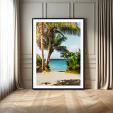 10046923-MGV-CV-24X36-Palm Tree Canvas Wall Art Canvas Print, Framed Coastal Wall Art Art Picture Print, Island Wall Decor Perfect Coastal Tropical