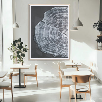 10432121-MGC-FP-24x36_Natural-Tree Ring Canvas Wall Art Canvas Print, Framed Rustic Wood Wall Art Picture Print, Botanical Tree Slice Perfect Modern Lodge Decor