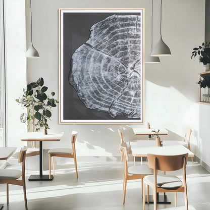 10432121-MGC-FP-24x36_Natural-Tree Ring Canvas Wall Art Canvas Print, Framed Rustic Wood Wall Art Picture Print, Botanical Tree Slice Perfect Modern Lodge Decor