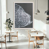 34094020-MGC-FP-24x36_Natural-Tree Ring Canvas Wall Art Canvas Print, Framed Modern Rustic Decor Art Picture Print, Botanical Tree Ring Perfect Modern Rustic