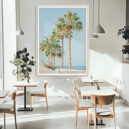 46777020-MGC-FP-24x36_Natural-Tropical Ocean Sunset Canvas Print – Beach Coastal Wall Art Canvas Print, Framed Nautical Decor for Home, Office, Vacation Resort