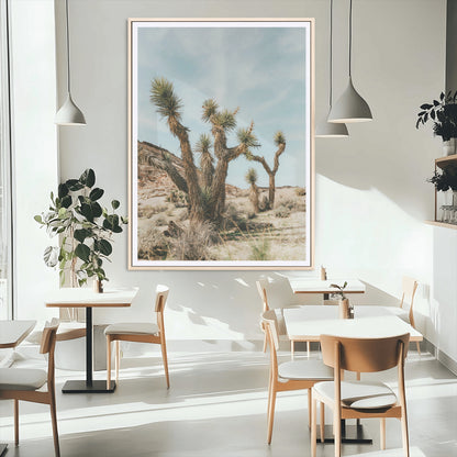 95224550-MGC-FP-24x36_Natural-Joshua Tree Desert Canvas Print – Southwestern Boho Landscape Wall Art, Rustic Nature Scene for Living Room, Entryway & Earthy