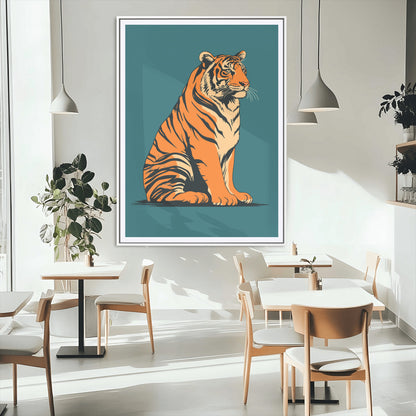 45688-MGV-CV-24X36-Tiger Wall Art – Bold Jungle Cat Canvas Print, Modern Wildlife Animal Decor for Living Room, Bedroom, Office or Nature Inspired