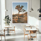 96503558-MGV-CV-24X36-Joshua Tree Wall Art Canvas Print, Framed Desert Sunset Art Picture Print, Golden Hour Light Perfect Southwestern Boho Decor