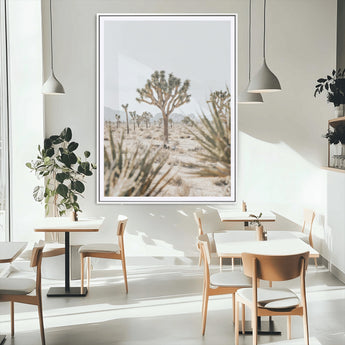 61562259-MGV-CV-24X36-Joshua Tree Canvas Wall Art – Desert Landscape, Minimalist Nature Photography, Large Framed Botanical Decor, Southwestern Canvas