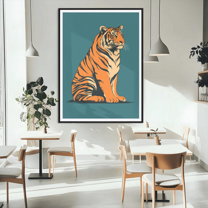 45688-MGV-CV-24X36-Tiger Wall Art – Bold Jungle Cat Canvas Print, Modern Wildlife Animal Decor for Living Room, Bedroom, Office or Nature Inspired