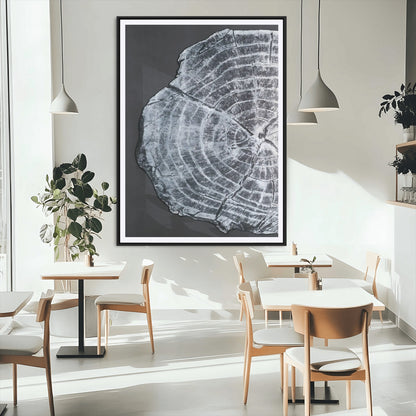 10432121-MGV-CV-24X36-Tree Ring Canvas Wall Art Canvas Print, Framed Rustic Wood Wall Art Picture Print, Botanical Tree Slice Perfect Modern Lodge Decor