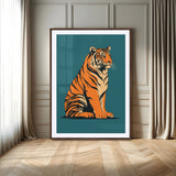 45688-MGV-CV-24X36-Tiger Wall Art – Bold Jungle Cat Canvas Print, Modern Wildlife Animal Decor for Living Room, Bedroom, Office or Nature Inspired