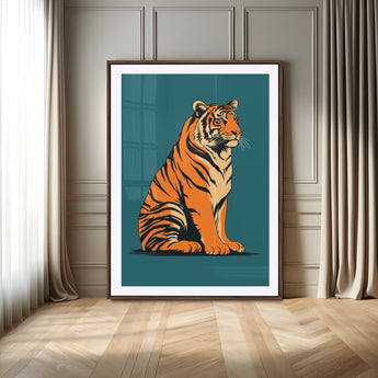 45688-MGV-CV-24X36-Tiger Wall Art – Bold Jungle Cat Canvas Print, Modern Wildlife Animal Decor for Living Room, Bedroom, Office or Nature Inspired