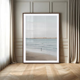 66350373-MGV-CV-24X36-Minimalist Beach Wall Art Canvas Print, Framed Soft Blue Tones Art Picture Print, Tranquil Ocean Perfect Coastal Minimalist Decor