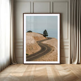44236608-MGV-CV-24X36-Landscape Wall Art – Winding Road Through Golden Hills Canvas Print, Scenic Nature Photography Decor for Bedroom, Living Room,