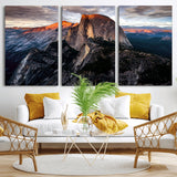 31332-MGV-CV-36X24-Mountain Landscape Wall Art – Majestic Sunset Rock Formation Canvas Print, Nature Scenic Decor for Living Room, Office, Cabin or