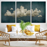 18162-MGV-CV-36X24-Ethereal Cloud Wall Art – Panoramic Sky Canvas Print, Dreamy Atmospheric Decor for Bedroom, Living Room or Office
