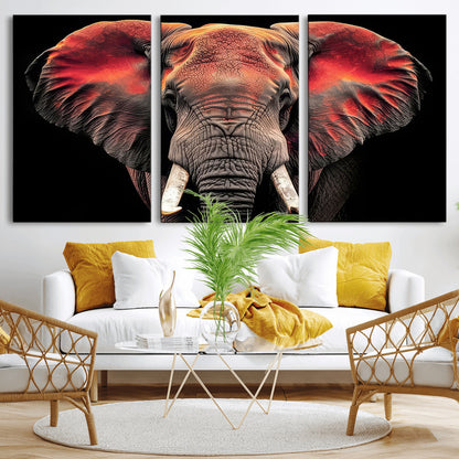 54719-MGV-CV-36X24-Elephant Wall Art – Majestic African Elephant Canvas Print, Wildlife Safari Animal Decor for Living Room, Bedroom, Office or Man