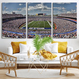 76491-MGV-CV-36X24-Buffalo Bills Stadium Wall Art Canvas Print, Framed Bills Stadium Art Picture Print, Highmark Stadium Perfect Sport Room Decor