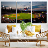 17415-MGV-CV-36X24-Philadelphia Phillies Stadium Wall Art Canvas Print, Framed Citizens Bank Park Art Picture Print, Phillies Stadium Field Perfect
