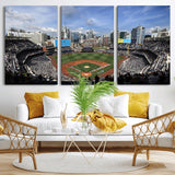 87122-MGV-CV-36X24-Petco Park Field Wall Art Canvas Print, Framed San Diego Stadium Art Picture Print, Petco Park Stadium Perfect Sport Room Decor