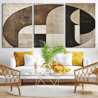 44796-MGV-CV-36X24-Wabi Sabi Wall Art Canvas Print, Framed Geometric Minimalist Art Picture Print, Modern Abstract Perfect Modern Abstract Decor