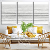 66534476-MGV-CV-36X24-Lone Surfer Wall Art Canvas Print, Framed Ocean Waves Art Picture Print, Minimal Sea Perfect Minimal Coastal Decor Artwork